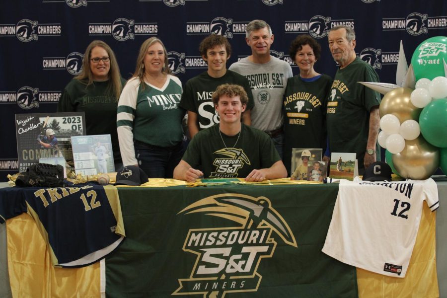 Wyatt Chandler signed with Missouri University of Science and Technology to continue his baseball career.