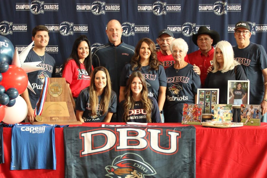 Addison Huber signed with Dallas Baptist University to continue her soccer career.