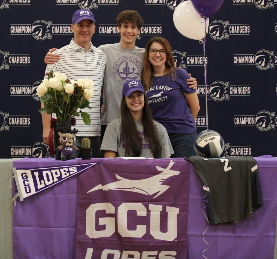 Emma Wegleitner signs with Grand Canyon University to commit her career in volleyball.